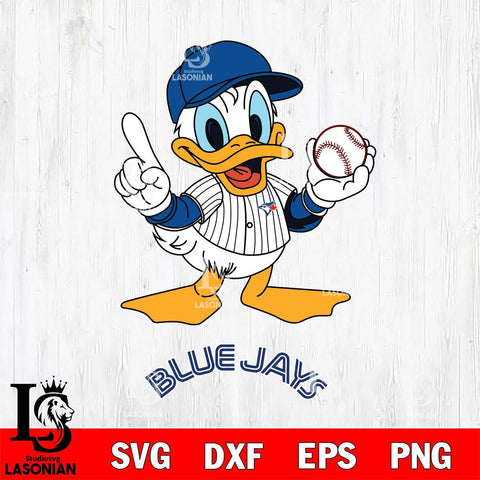 Toronto Blue Jays Donald Duck number one Baseball Svg Eps Dxf Png File,MLB File Cut ,Baseball Digital Download , Instant Download, Svg Files
