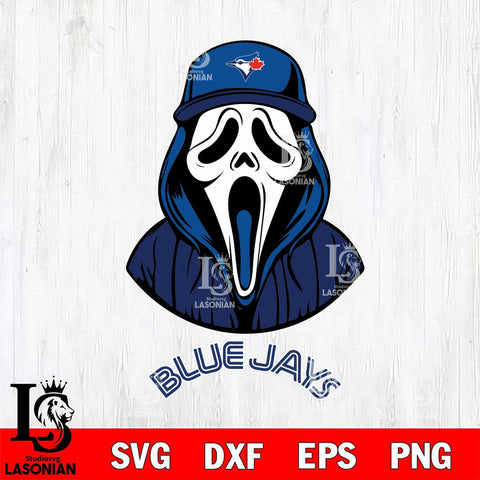 Toronto Blue Jays Ghostface 5 Svg Eps Dxf Png File, Digital Download, Instant Download
