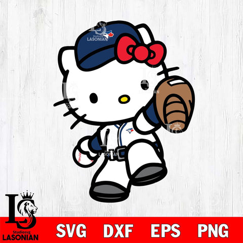 Toronto Blue Jays Hello Kitty sport 11 Svg Eps Dxf Png File, Digital Download, Instant Download