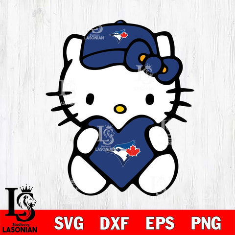Toronto Blue Jays Hello Kitty sport 4 Svg Eps Dxf Png File, Digital Download, Instant Download