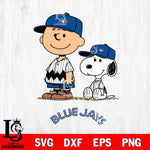 Toronto Blue Jays Snoopy and Charlie brown Smile Sport Svg Eps Dxf Png File, MLB File Cut,Digital Download,Instant Download,MLB Svg Files