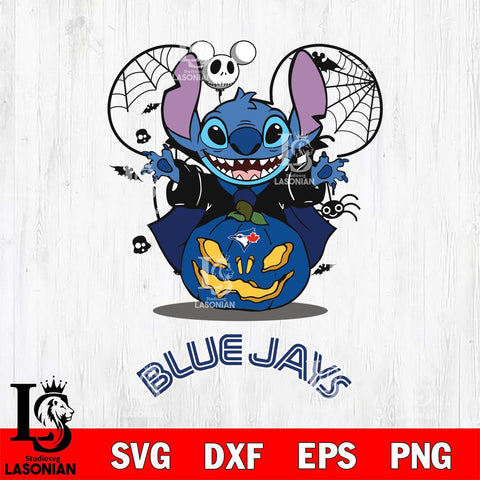Toronto Blue Jays Stitch Horror Halloween Svg Eps Dxf Png File, Digital Download, Instant Download