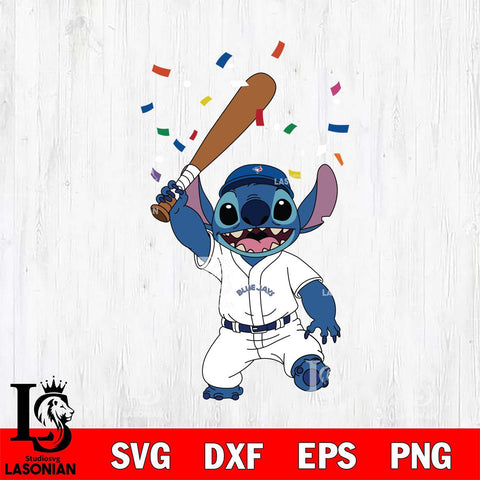 Toronto Blue Jays Stitch baseball celebrate SVG DXF EPS PNG FILE, MLB File Cut, Digital Download,Instant Download, Silhouette, Stitch Cricut
