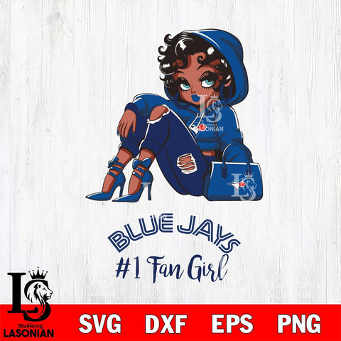 Toronto Blue Jays #1 beauty Black Fan Girl