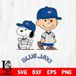 Toronto Blue Jays snoopy and charlie brown sport Svg Eps Dxf Png File, MLB File Cut,Digital Download,Instant Download,MLB Svg Files