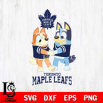 Toronto Maple Leafs Bluey Chilli Dance Svg Eps Dxf Png File, Digital Download, Instant Download