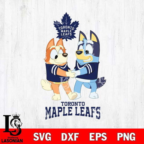 Toronto Maple Leafs Bluey Chilli Dance Svg Eps Dxf Png File, Digital Download, Instant Download