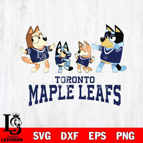 Toronto Maple Leafs Bluey Dance Squats Svg Eps Dxf Png File, Digital Download, Instant Download