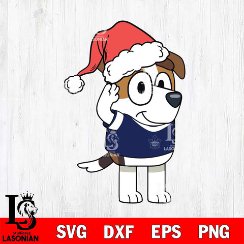 Toronto Maple Leafs Bluey Jack Christmas Svg Eps Dxf Png File, Digital Download, Instant Download