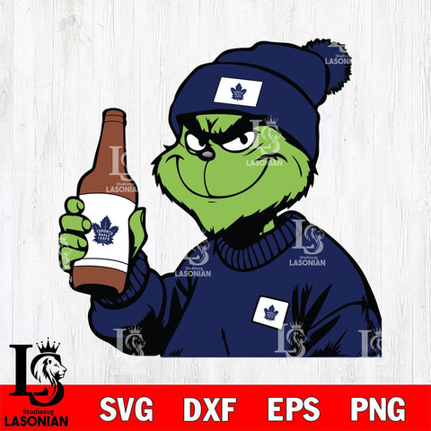 Toronto Maple Leafs Boujee Grinch 5 Svg Eps Dxf Png File, Digital Download, Instant Download