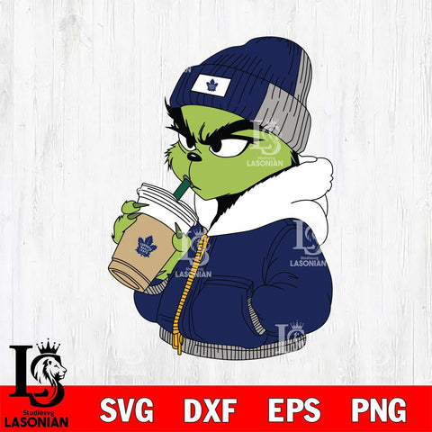 Toronto Maple Leafs Boujee Grinch 6 Svg Eps Dxf Png File, Digital Download, Instant Download