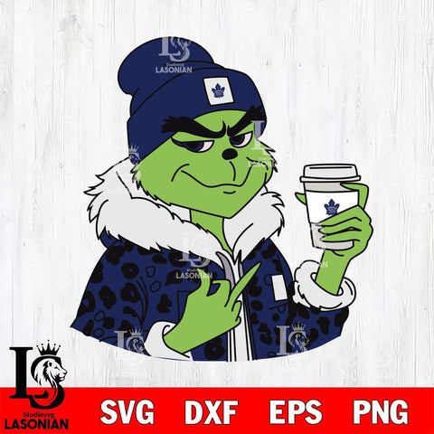 Toronto Maple Leafs Boujee Grinch 7 Svg Eps Dxf Png File, Digital Download, Instant Download
