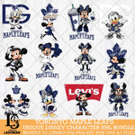 Toronto Maple Leafs Disney character NHL Bundle 12 Svg Eps Dxf Png File, Digital Download, Instant Download