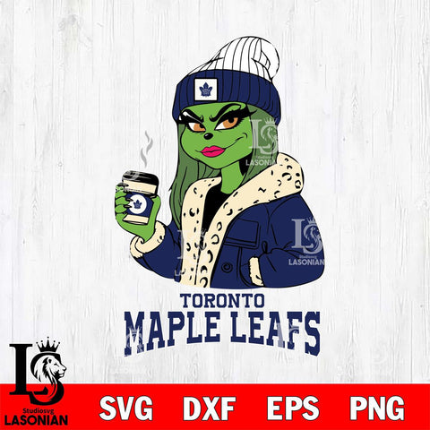 Toronto Maple Leafs Girls Grinch Bougie Svg Eps Dxf Png File, Digital Download, Instant Download