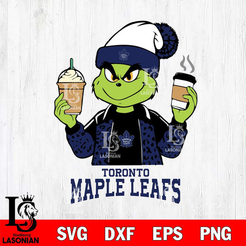 Toronto Maple Leafs Grinch 2 coffee Svg Eps Dxf Png File, Digital Download, Instant Download
