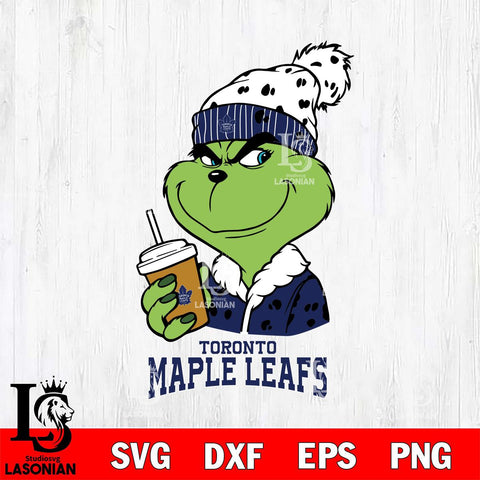 Toronto Maple Leafs Grinch hat Svg Eps Dxf Png File, Digital Download, Instant Download