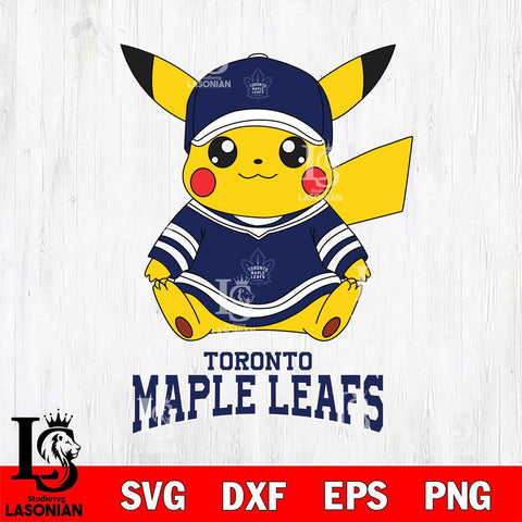Toronto Maple Leafs Pikachu NHL Hockey SVG DXF EPS PNG FILE,NHL File Cut,Disney Digital Download,Instant Download, Silhouette