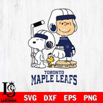 Toronto Maple Leafs Snoopy and Charlie Brown Hockey Svg Eps Dxf Png File, Digital Download , Instant Download, Svg Files