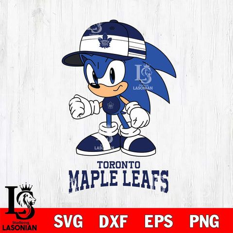 Toronto Maple Leafs Sonic NHL Hockey SVG DXF EPS PNG FILE,NHL File Cut,Disney Digital Download,Instant Download, Silhouette