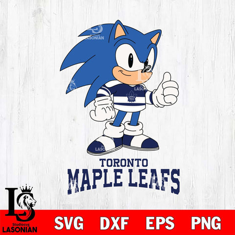 Toronto Maple Leafs Sonic like NHL Hockey SVG DXF EPS PNG FILE,NHL File Cut,Disney Digital Download,Instant Download, Silhouette