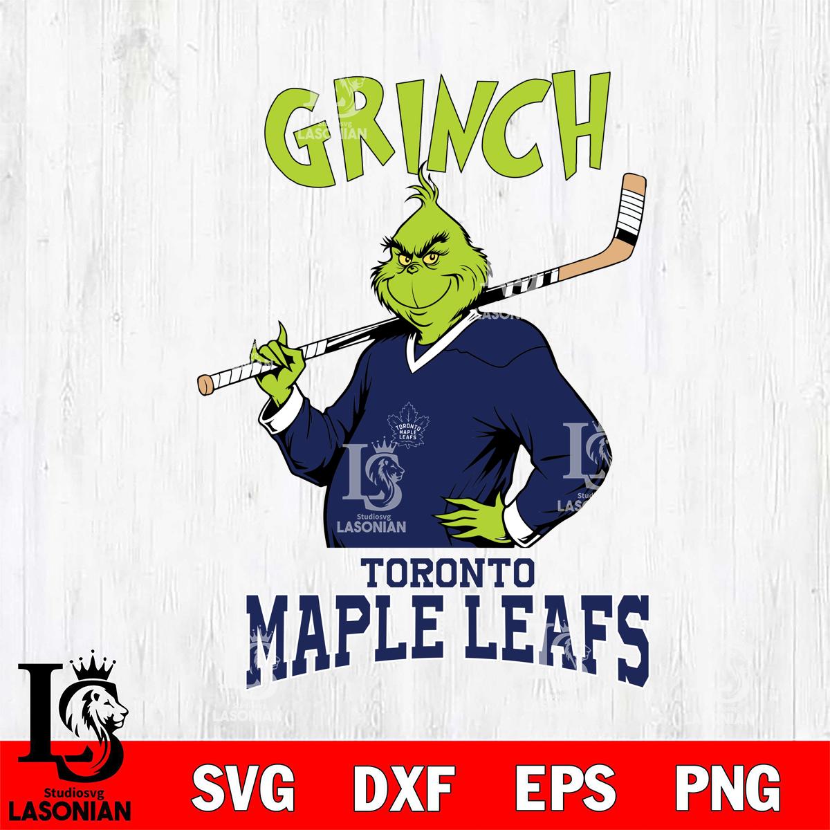 Toronto Maple Leafs The Grinch Hockey – lasoniansvg