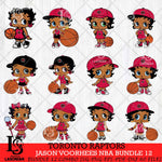 Toronto Raptors Betty Boop NBA Bundle 12 SVG Svg Eps Dxf Png File,Bundle NBA svg, Digital Download, Instant Download