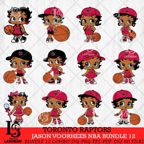Toronto Raptors Betty Boop NBA Bundle 12 SVG Svg Eps Dxf Png File,Bundle NBA svg, Digital Download, Instant Download