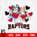 Toronto Raptors Bluey & Bingo 10 Svg Eps Dxf Png File, NBA svg, Digital Download, Instant Download