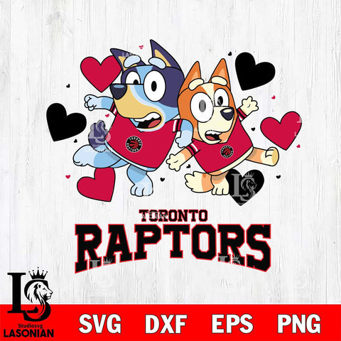 Toronto Raptors Bluey & Bingo 10 Svg Eps Dxf Png File, NBA svg, Digital Download, Instant Download