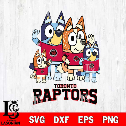 Toronto Raptors Bluey & Bingo 14 Svg Eps Dxf Png File, NBA svg, Digital Download, Instant Download