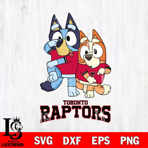 Toronto Raptors Bluey & Bingo 18 Svg Eps Dxf Png File, NBA svg, Digital Download, Instant Download
