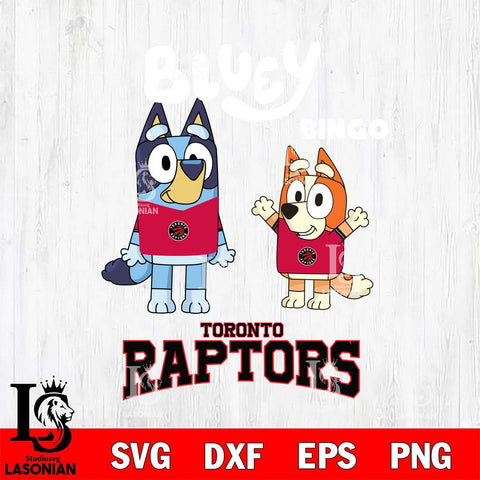 Toronto Raptors Bluey & Bingo 4 Svg Eps Dxf Png File, NBA svg, Digital Download, Instant Download