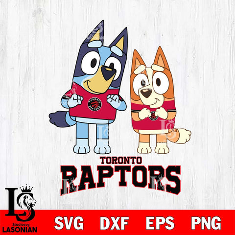 Toronto Raptors Bluey & Bingo 6 Svg Eps Dxf Png File, NBA svg, Digital Download, Instant Download