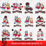Toronto Raptors Bluey & Bingo NBA Bundle 12 SVG Eps Dxf Png File, Bundle NBA svg, Digital Download, Instant Download