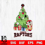 Toronto Raptors Bluey Chilli Christmas Tree Svg Eps Dxf Png File, Digital Download