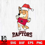Toronto Raptors Bluey Chilli Happy Christmas Svg Eps Dxf Png File, Digital Download