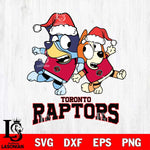 Toronto Raptors Bluey Christmas Holiday Svg Eps Dxf Png File, Digital Download