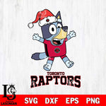 Toronto Raptors Bluey Happy Christmas Svg Eps Dxf Png File, Digital Download