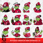 Toronto Raptors Boujee Grinch NBA Bundle 12 SVG Eps Dxf Png File, Digital Download, Instant Download