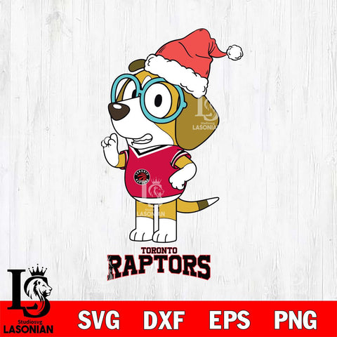 Toronto Raptors Christmas Bluey Honey Sport Svg , Christmas Svg , Bluey svg , Digital Download, dxf eps png pdf file