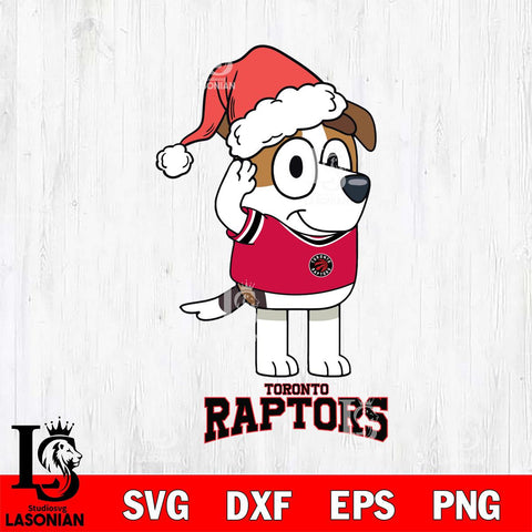 Toronto Raptors Christmas Bluey Jack Sport Svg , Christmas Svg , Bluey svg , Digital Download, dxf eps png pdf file