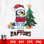 Toronto Raptors Christmas Bluey Tree Sport Svg , Christmas Svg , Bluey svg , Digital Download, dxf eps png pdf file