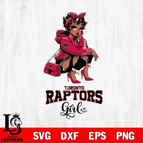 Toronto Raptors Fashion Black Fan Girl Betty Boop