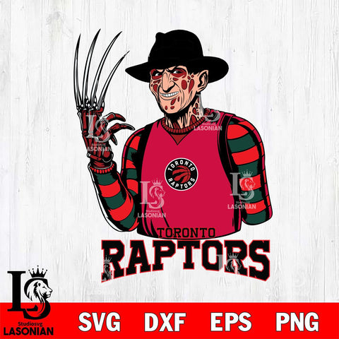 Toronto Raptors Freddy Krueger Horror Svg Eps Dxf Png File, NBA svg, Digital Download, Instant Download
