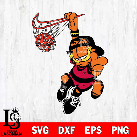 Toronto Raptors Garfield Svg Eps Dxf Png File, Digital Download