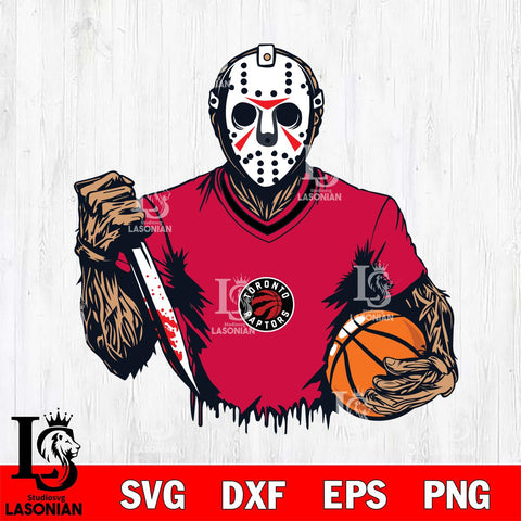 Toronto Raptors Jason Voorhees Horror 5 Svg Eps Dxf Png File, NBA svg, Digital Download, Instant Download