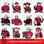 Toronto Raptors Jason Voorhees NBA Bundle 12 SVG Eps Dxf Png File, Bundle NBA svg, Digital Download, Instant Download