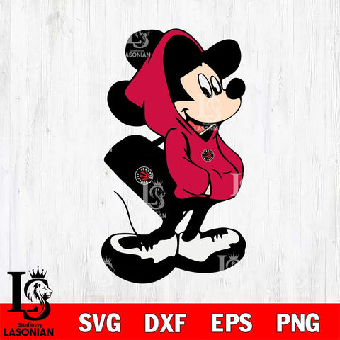 Toronto Raptors Mickey Svg Eps Dxf Png File, Digital Download