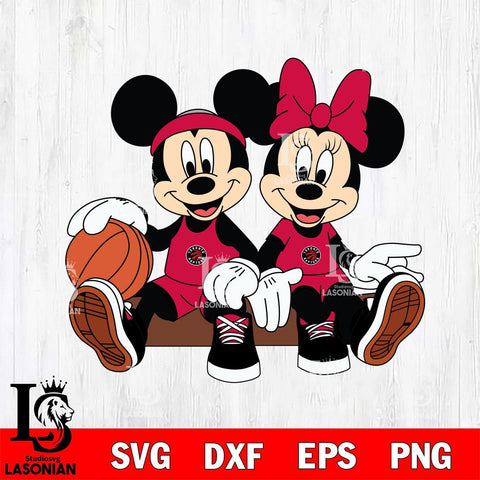 Toronto Raptors Mickey Minne 2 Nba Svg Eps Dxf Png File, NBA svg, Digital Download, Instant Download