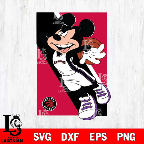Toronto Raptors Mickey Minne 6 Nba Svg Eps Dxf Png File, NBA svg, Digital Download, Instant Download